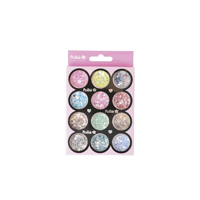 POLVOS GLITTER BRILLO NAIL ART DE POLLIÉ