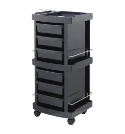 CARRITO PELUQUERIA MASTER UP NEGRO 39X39X86