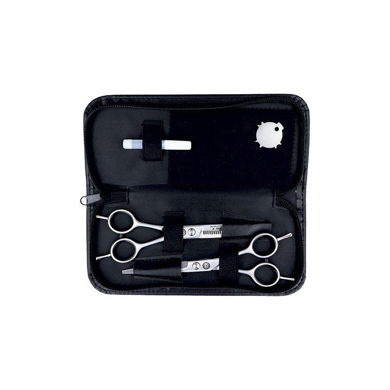 ESTUCHES 2 TIJERAS PROFESIONALES CORTE/ESCULPIR 6"