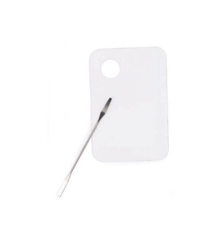 PALETA BLANCA PARA MEZCLAS NAIL ART DE PLÁSTICO