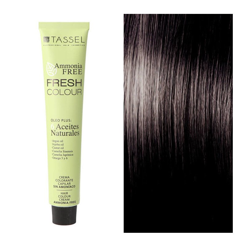 CREMA COLORANTE CAPILAR FRESH COLOUR SÍN AMONÍACO CASTAÑO OSCURO Nº3