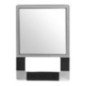 ESPEJO RECTANGULAR PLATEADO