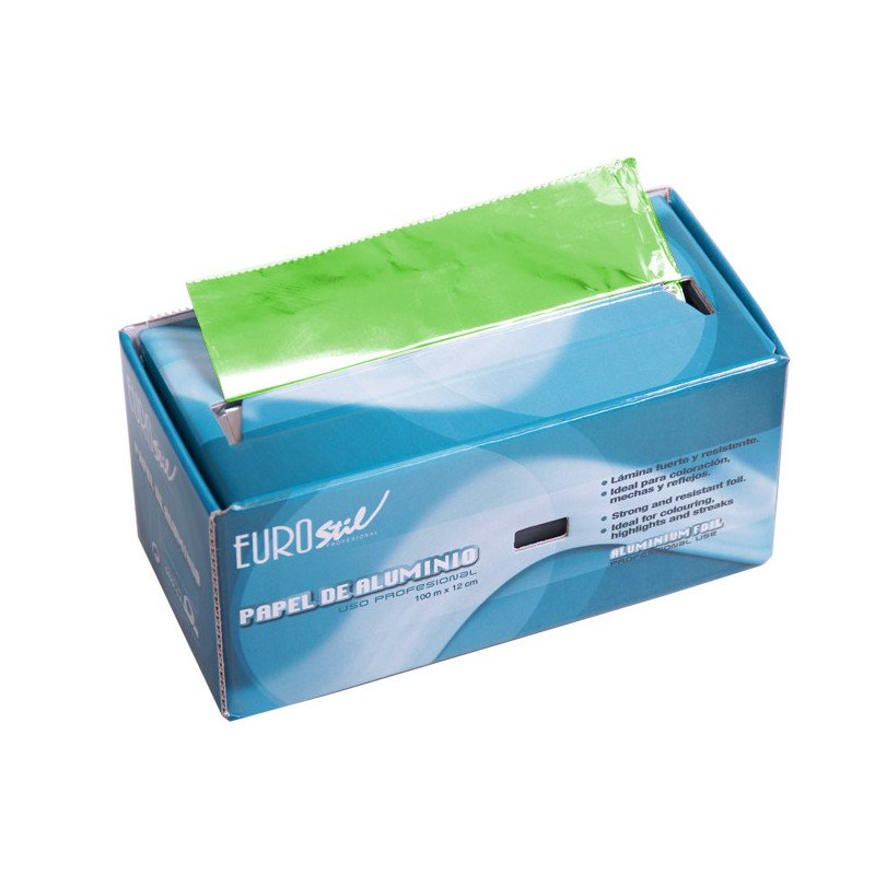ROLLO PAPEL ALUMINIO 100 M.VERDE