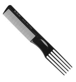 PEINE AHUECADOR NEGRO 5 PUAS 19 CM