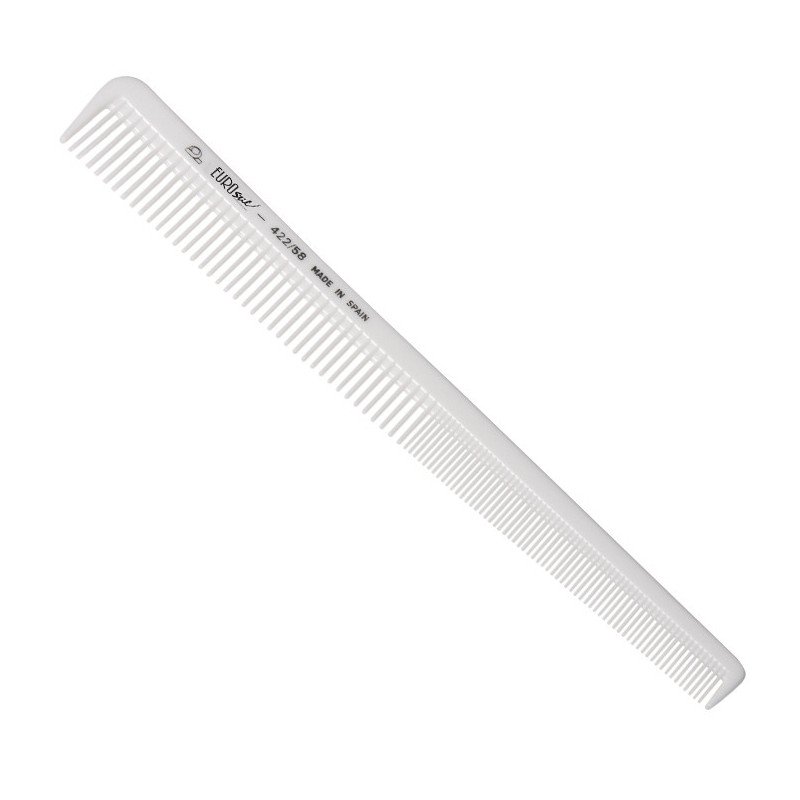PEINE ESPECIAL PELUQUERO 18 CM BLANCO