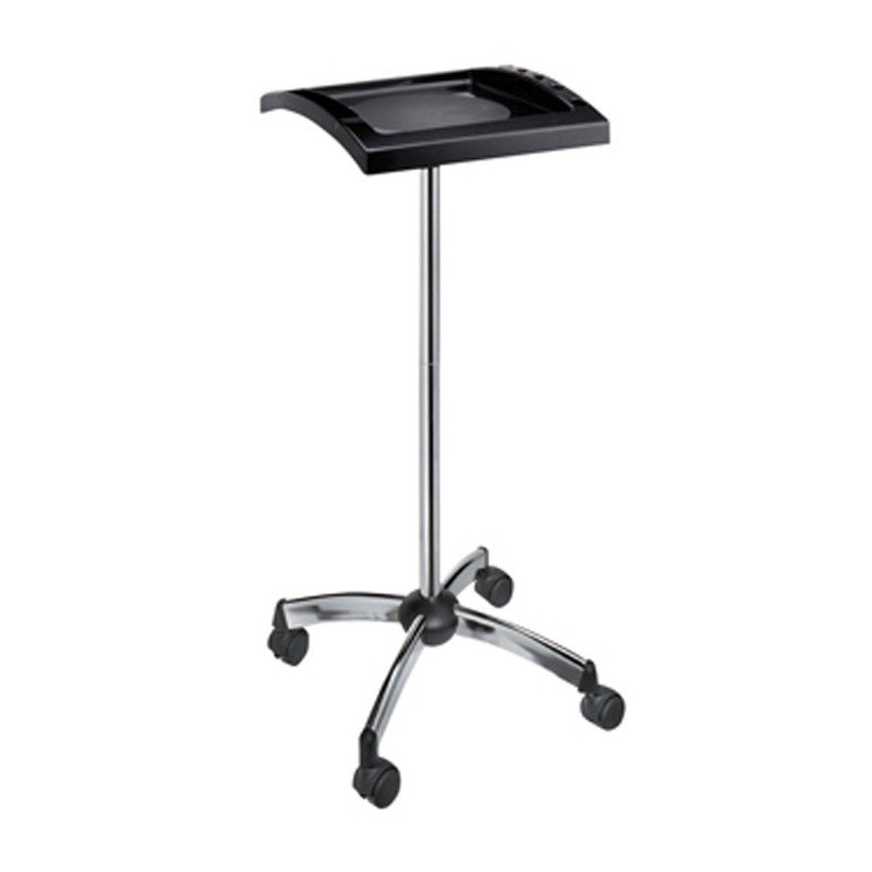 CARRITO AUXILIAR NEGRO 39X39X90