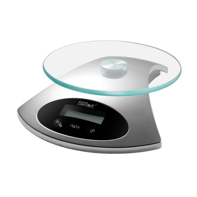 BALANZA DIGITAL CROMADA 5 KG.(1 GRAMO)