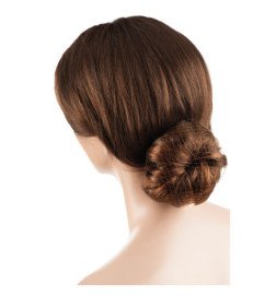 RED INVISIBLE NYLON MOÑO MARRON