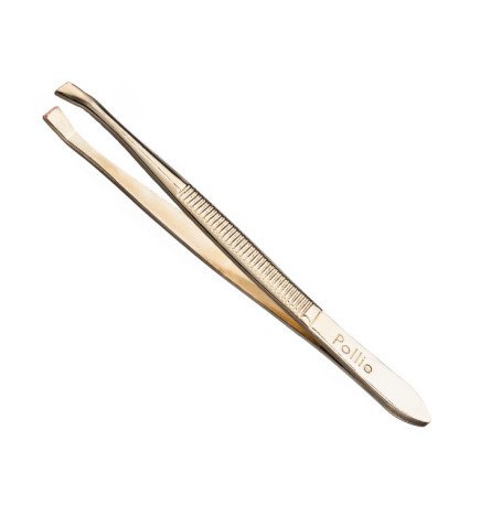 PINZA DEPILAR 8 CM. DORADA
