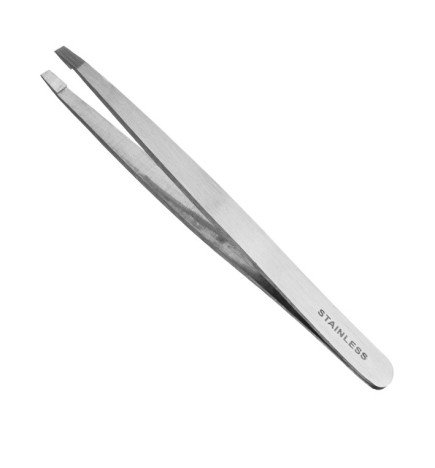 PINZA DEPILAR INOX.PUNTA RECTA 9,5 CM