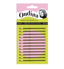 CARTON 12 U.CLIPS ONDINA BRONCE 55 MM