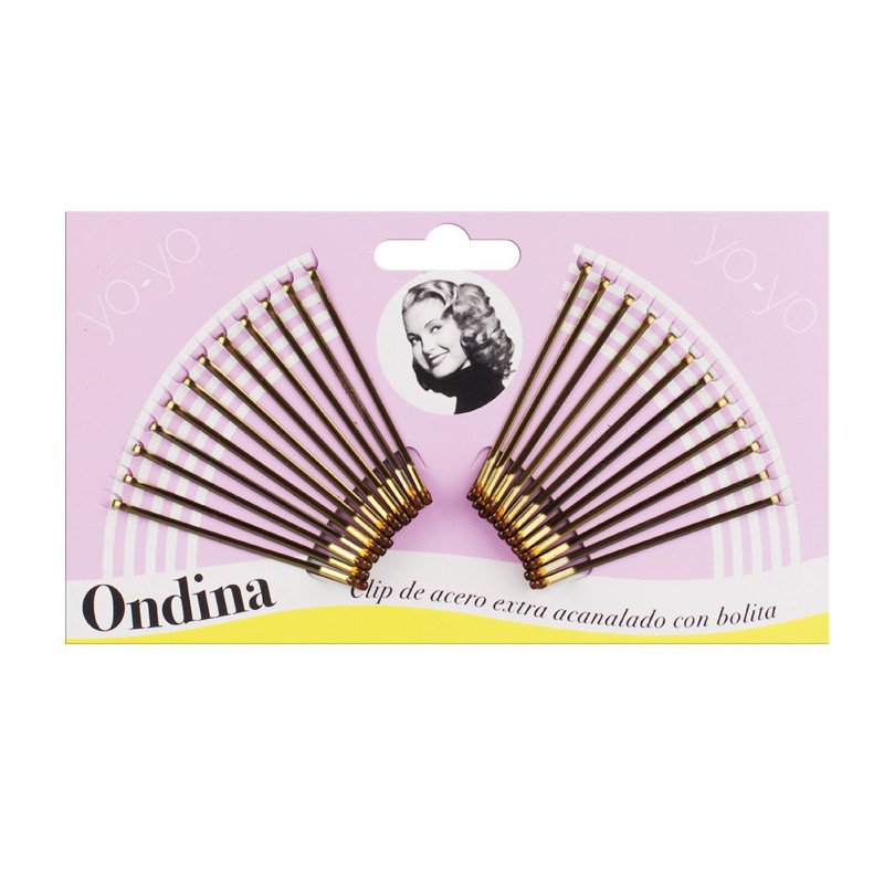 CARTON 24 CLIPS YO-YO BRONCE 50 MM