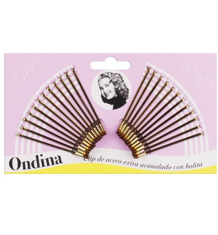 CARTON 24 CLIPS YO-YO BRONCE 50 MM