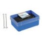 CAJA 200 CLIPS EUROSTIL NEGRO 60 MM