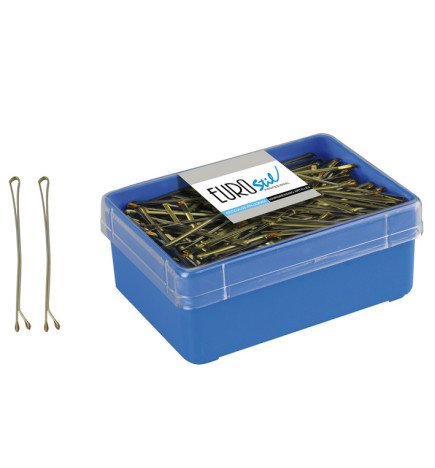 CAJA 150 CLIPS BRONCE EUROSTIL 70 MM