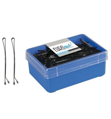 CAJA 150 CLIPS NEGRO EUROSTIL 70 MM