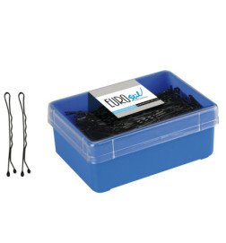 CAJA 300 CLIPS NEGRO EUROSTIL 50 MM