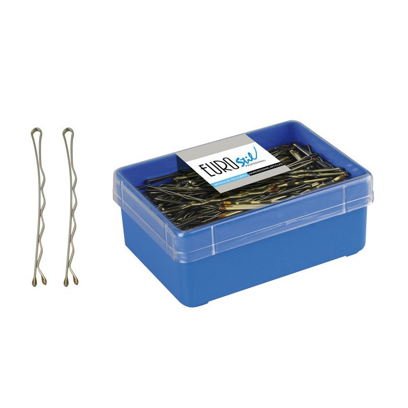 CAJA 150 CLIPS LARGO BRONCE EUROSTIL 70 MM