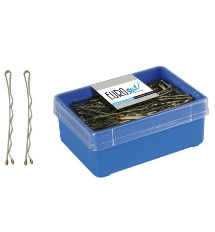 CAJA 150 CLIPS LARGO BRONCE EUROSTIL 70 MM