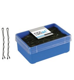 CAJA 150 CLIP NEGRO EUROSTIL 70 MM