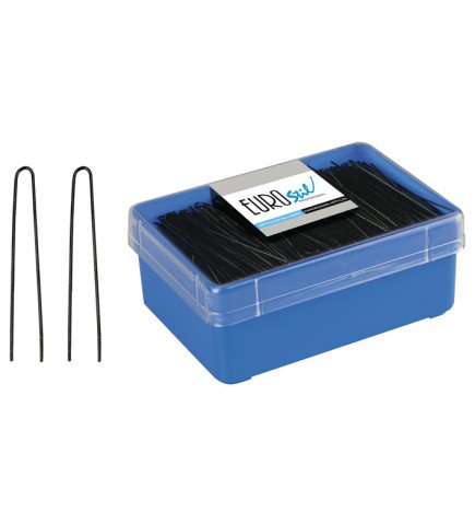CAJA 400 HORQUILLAS MOÑO NEGRA EUROSTIL 65 MM