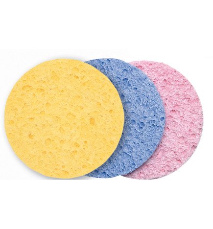 ESPONJA DESMAQUILLAJE CELULOSA 90MM.