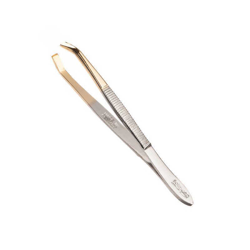 PINZA DEPILAR 8 CM. PUNTA DORADA