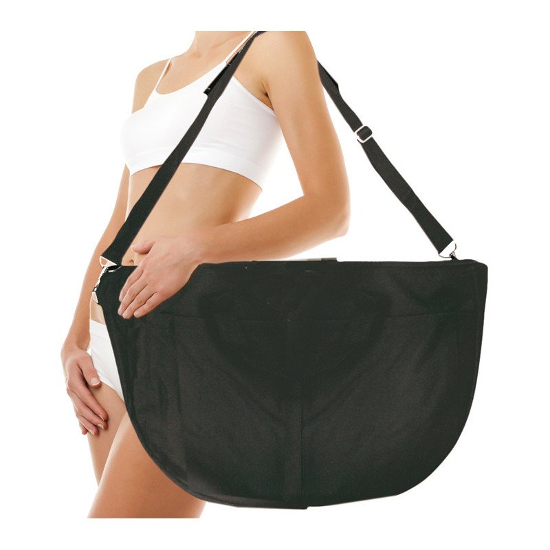 BOLSA PORTA UTILES NEGRA 55 X 37 X 18
