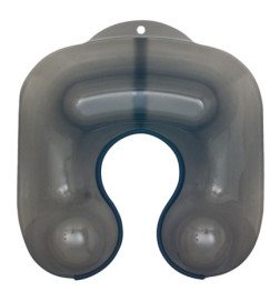 PROTECTOR CUELLO PLAST.CON RIBETE 33X36 NEGRO