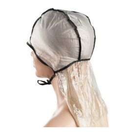 BOLSA 10 GORROS MECHAS RIBETE NEGRO