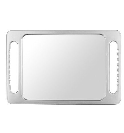 ESPEJO ASAS GRANDE PLATEADO 40X26 CM.