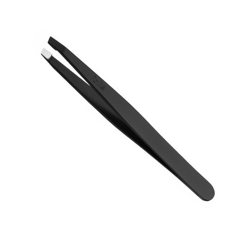 PINZA DEPILAR INOX.NEGRA 9 CM