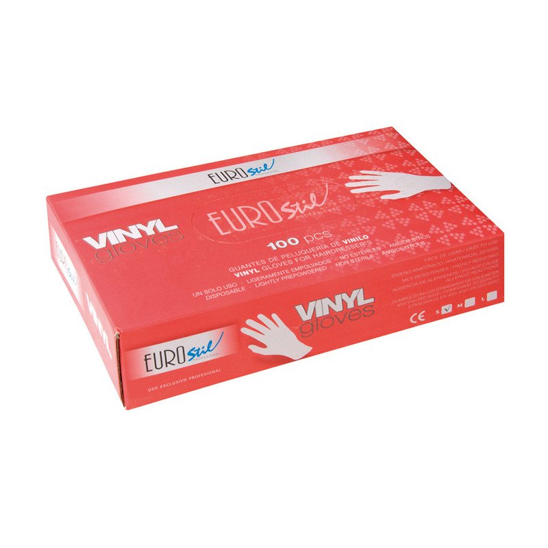CAJA 100 GUANTES VINILO MEDIANO