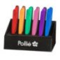 EXPOSITOR 24 PINZAS DEPILAR INOX.OBLIC.COLORES