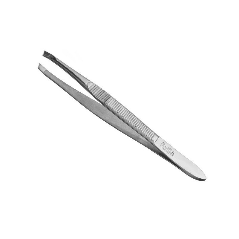PINZA DEPILAR 9 CM.CROMADA OBLIC.