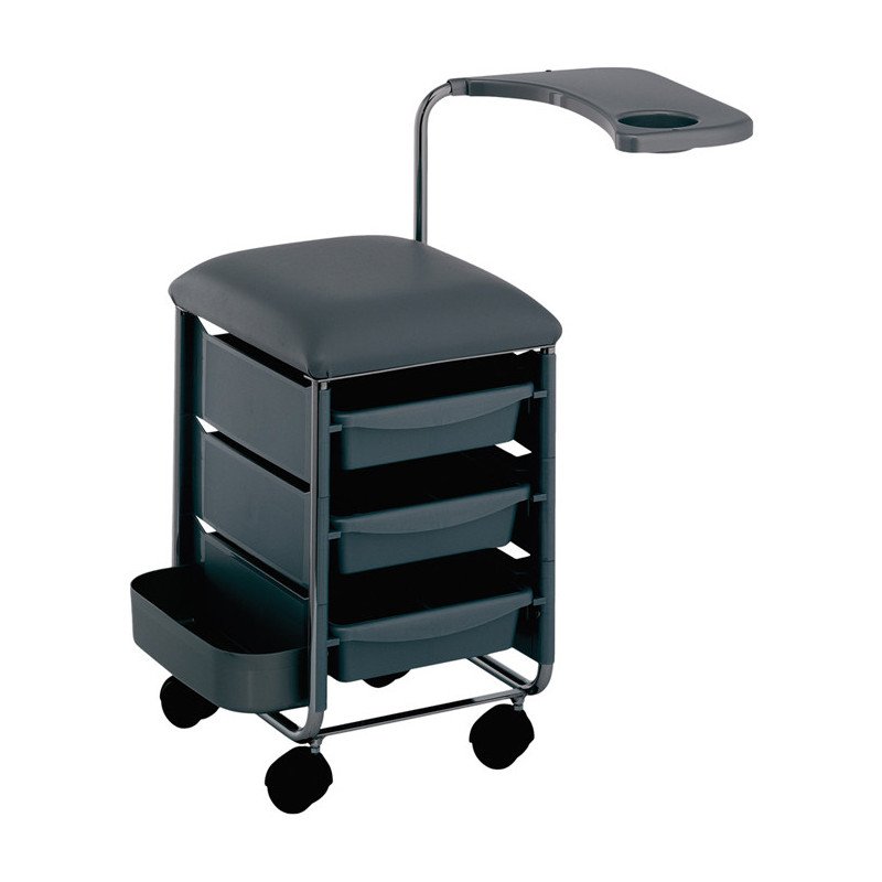 CARRITO MANICURA MOD.MANI SMALL NEGRO 35X34X49