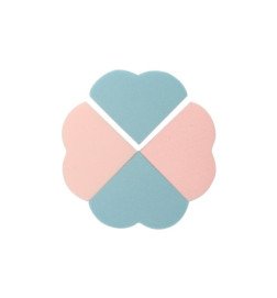 BOLSA 4 ESPONJAS MAQUILLAJE COLOR CORAZONES