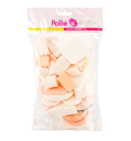 BOLSA 33 ESPONJAS MAQUILLAJE VARIADAS