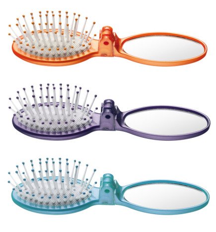 BOTE 24 CEPILLOS PLEGABLES MINIS CON ESPEJO