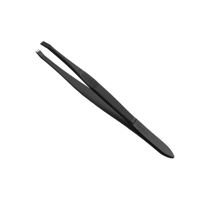 PINZA DEPILAR 9 CM.NEGRA P/RECTA
