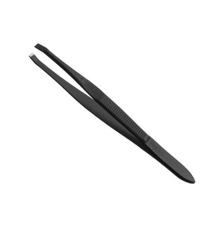 PINZA DEPILAR 9 CM.NEGRA P/RECTA
