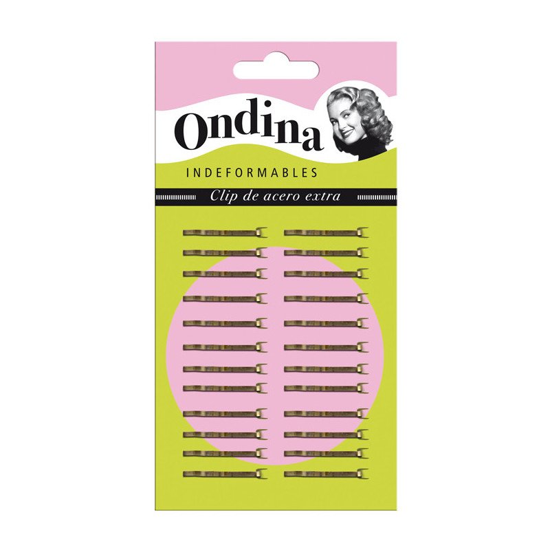 CARTON 24 MINICLIPS 2,5 CM. BRONCE