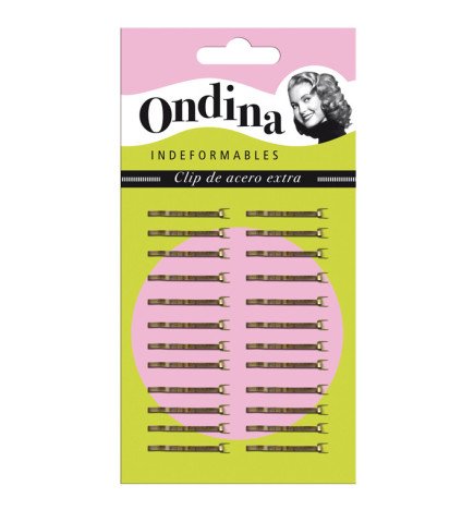 CARTON 24 MINICLIPS 2,5 CM. BRONCE