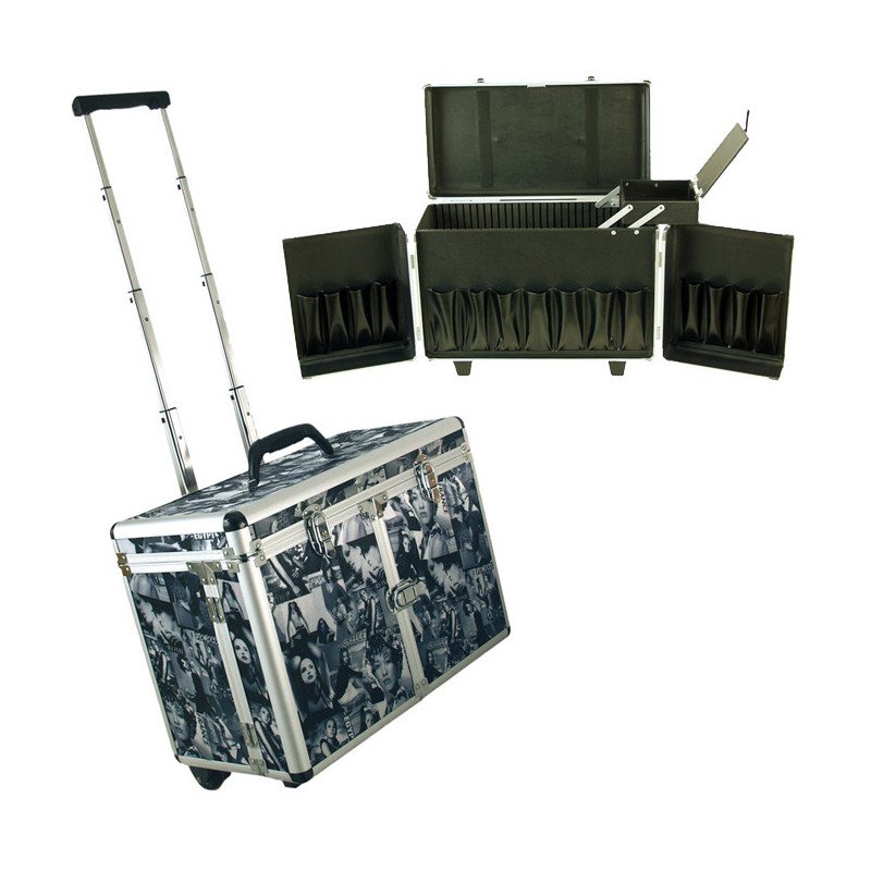 MALETA TROLLEY DECORADA 47X24X33CM