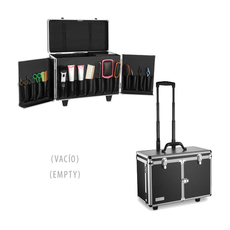 MALETA TROLLEY NEGRA 47X24X33CM