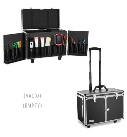 MALETA TROLLEY NEGRA 47X24X33CM