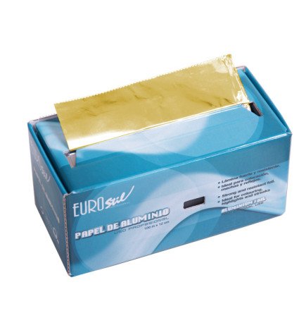 ROLLO PAPEL ALUMINIO 100 M.ORO