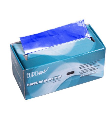 ROLLO PAPEL ALUMINIO 100 M.AZUL