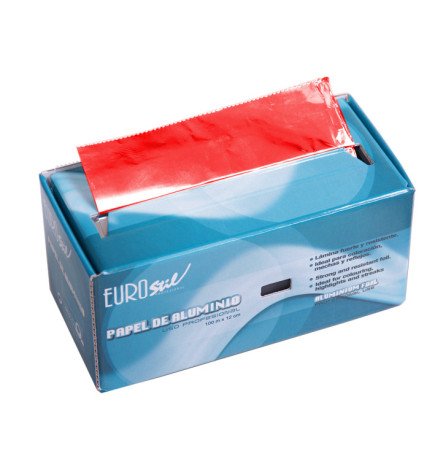 ROLLO PAPEL ALUMINIO 100 M.ROJO
