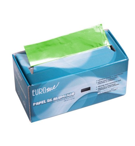 ROLLO PAPEL ALUMINIO 100 M.VERDE